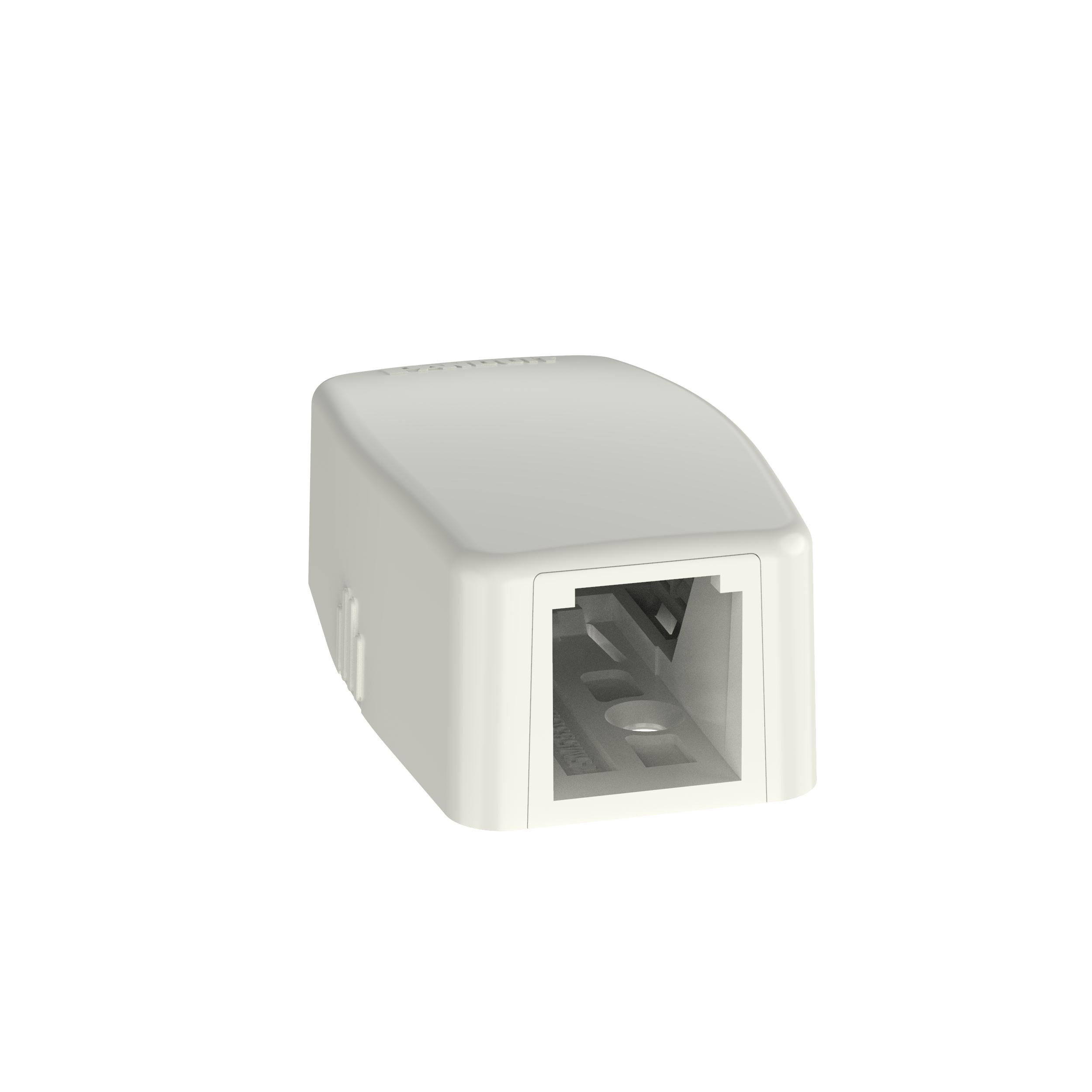 Panduit CBXQ1IW-A SURFACE MNT BOX 1-PORT MINICOMW/ QUICK RELEASE COVER ANDADHESIVE, OFF WHITE