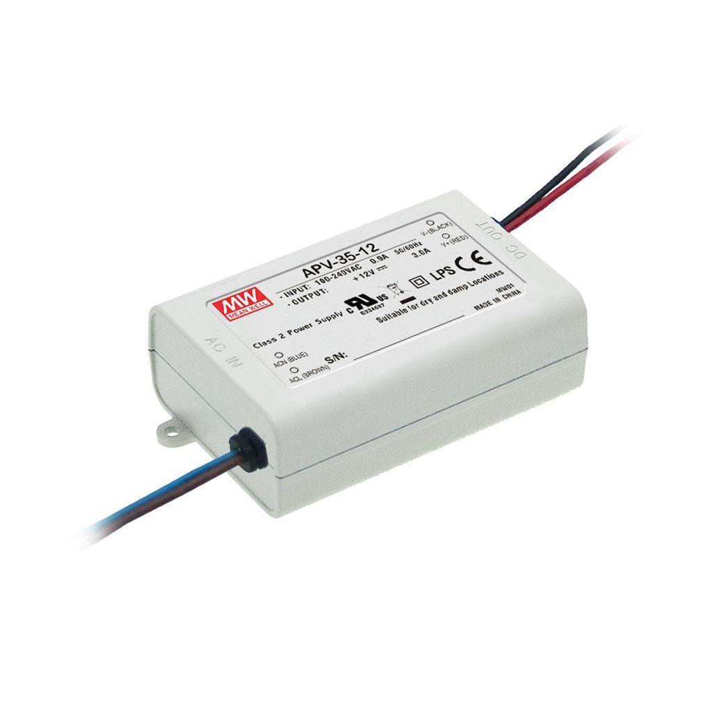 MEAN WELL APV-35-5 AC-DC Single output LED driver Constant Voltage (CV); Output 5Vdc at 5A