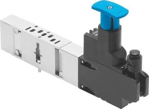 Festo 543524 regulator plate VABF-S3-2-R1C2-C-6 For valve terminal VDMA-01/02, standard port pattern to 15407-1, up to 6 bar. Width: 18 mm, Based on the standard: ISO 15407-1, Assembly position: Any, Pneumatic vertical stacking: Pressure regulator for 1, Controller fu
