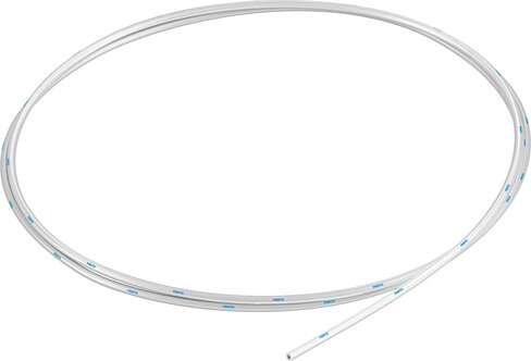 Festo 133038 plastic tubing PUN-H-2X0,4-NT Approved for use in food processing (hydrolysis resistant) Outside diameter: 2 mm, Bending radius relevant for flow rate: 8 mm, Inside diameter: 1,2 mm, Min. bending radius: 5 mm, Tubing characteristics: Suitable for energy c