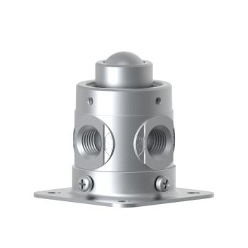 Humphrey 250B31021 Mechanical Valves, Roller Ball Operated Valves, Number of Ports: 3 ports, Number of Positions: 2 positions, Valve Function: Normally closed, Piping Type: Inline, Direct piping, Options Included: Mounting base, Approx Size (in) HxWxD: 2.38 x 1.56 DIA