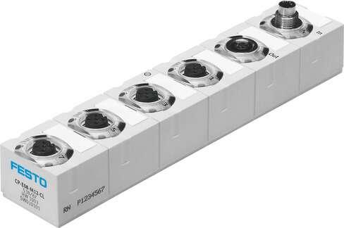 Festo 538787 input/output module CP-E08-M12-CL With 8 inputs Authorisation: (* C-Tick, * c UL us - Listed (OL)), CE mark (see declaration of conformity): (* to EU directive for EMC, * to EU directive explosion protection (ATEX)), ATEX category Gas: II 3G, ATEX categor