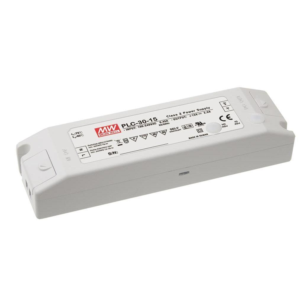 MEAN WELL PLC-30-9 AC-DC Single output LED driver Constant Current (CC); Output 9Vdc at 3.3A; I/O screw terminal block