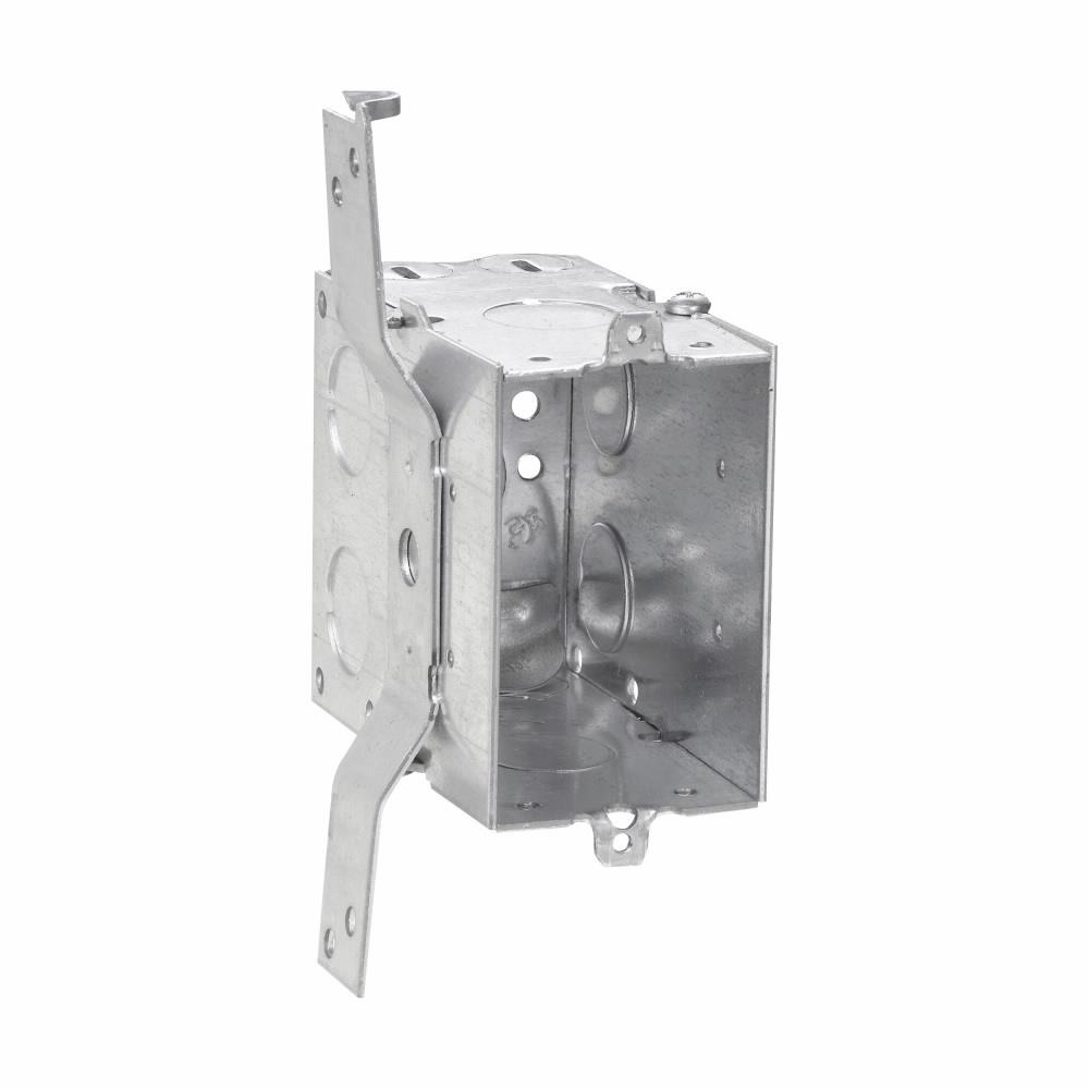 Eaton Corp TP242 Eaton Crouse-Hinds series Switch Box, (1) 1/2", S, set 7/8", 2, NM clamps, 3-1/2", (1) 1/2" , Steel, (2) 1/2", Gangable, 18.0 cubic inch capacity