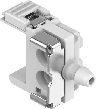 Festo 8122792 manifold block-SET VABS-C12-6-S-B3 Width: 6 mm, Assembly position: Any, Design structure: Connection direction on the side, Max. number of valve positions: 1, Operating pressure: -1 - 7 bar