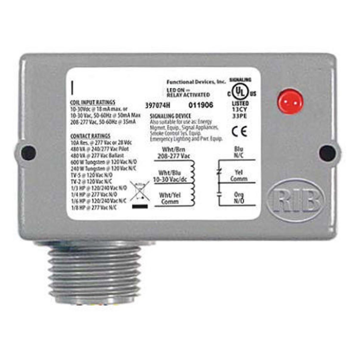 Hubbell AAR10C277 Switches and Lighting Controls, H-MOSS, Add-A-Relay, 10A, Pilot Duty,277V AC  ; Use with 277V AC Only ; 