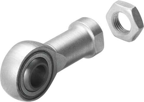 Festo 10775 rod eye SGS-M36X2 With hexagonal nut, for spherical swivelling cylinder mounting (piston rod side) as per DIN ISO 8139. Size: M36x2, Based on the standard: ISO 12240-4, Corrosion resistance classification CRC: 1 - Low corrosion stress, Ambient temperature