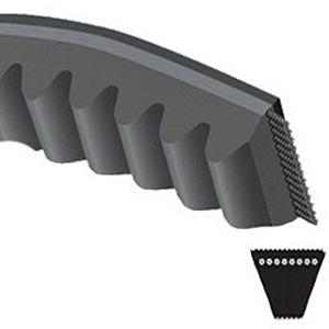 Gates 5VX830 V-Belt; 5VX Series; Cogged Belt Style; 83" Belt Outside Length; 5/8" Belt Width; 1 Band; Polyester Tensile Material; Rubber Outer Material