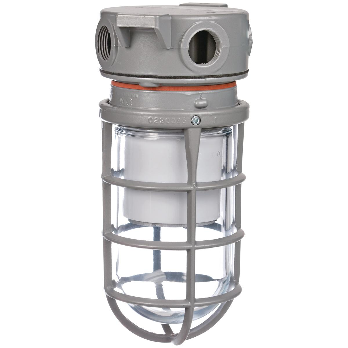 Hubbell VSL1630F1SG The VSL Series is a Vapor Tight/ Utility fixture using energy efficient LED's. This fixture is made with a cast copper-free aluminum housing and mount that is  suitable for harsh and hazardous environments. With the design of this fixtures internal heat s