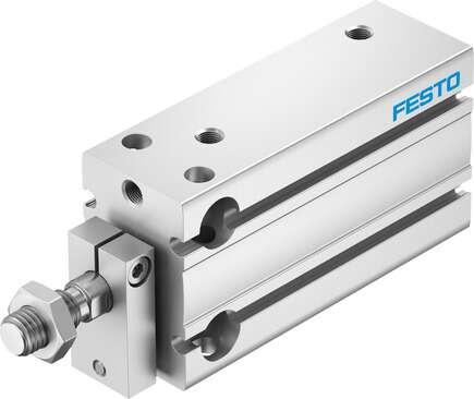 Festo 4834265 compact cylinder DPDM-Q-16-30-PA Stroke: 30 mm, Piston diameter: 16 mm, Cushioning: P: Flexible cushioning rings/plates at both ends, Assembly position: Any, Mode of operation: double-acting