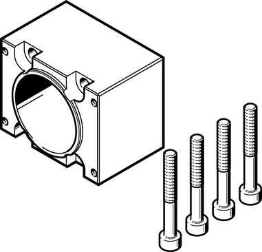 Festo 3637941 coupling housing EAMK-A-S48-48A/B-G2 Assembly position: Any, Storage temperature: -25 - 60 °C, Relative air humidity: 0 - 95 %, Ambient temperature: -10 - 60 °C, Interface code, actuator: S48
