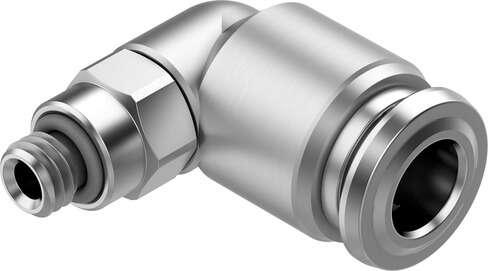 Festo 8098626 push-in fitting NPQR-L-M5-Q6 Size: Standard, Nominal size: 2 mm, Type of seal on screw-in stud: Sealing ring, Assembly position: Any, Container size: 1