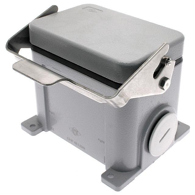 Mencom CHP-48LS29 Standard, Rectangular Base with cover, Single Latch, Surface mount, size 104.62, Side PG29 cable entry