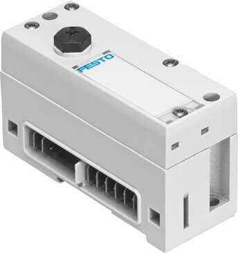 Festo 570783 end plate VMPAL-EPL-CPX Width: 40 mm, Length: 107,3 mm, Max. number of valve positions: 32, Valve terminal structure: Valve sizes can be mixed, Max. number of solenoid coils: 32