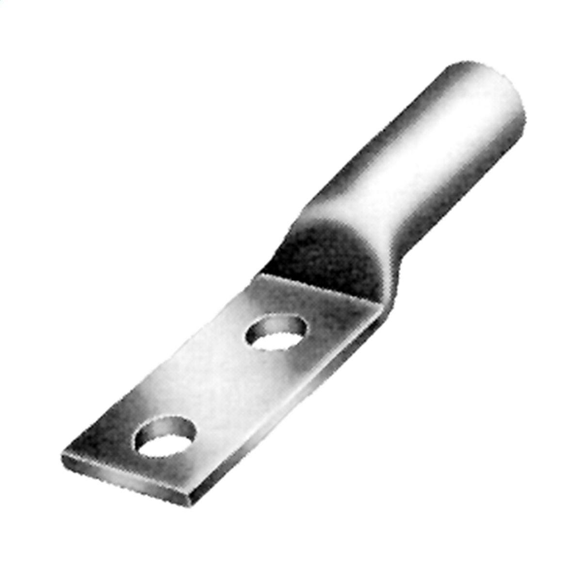Hubbell VAUL36012BN Aluminum Compression Terminal for 300 - 350 AL/CU, 266.8 18/1, 26/7, 336.4 18/1 ACSR, 350 - 400 COMPACT, 2 HOLE  ; Connectors are prefilled with rubber compatible inhibitor and sealed with color coded end caps. ; 