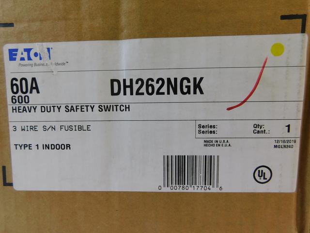 DH262NGK Part Image. Manufactured by Eaton.