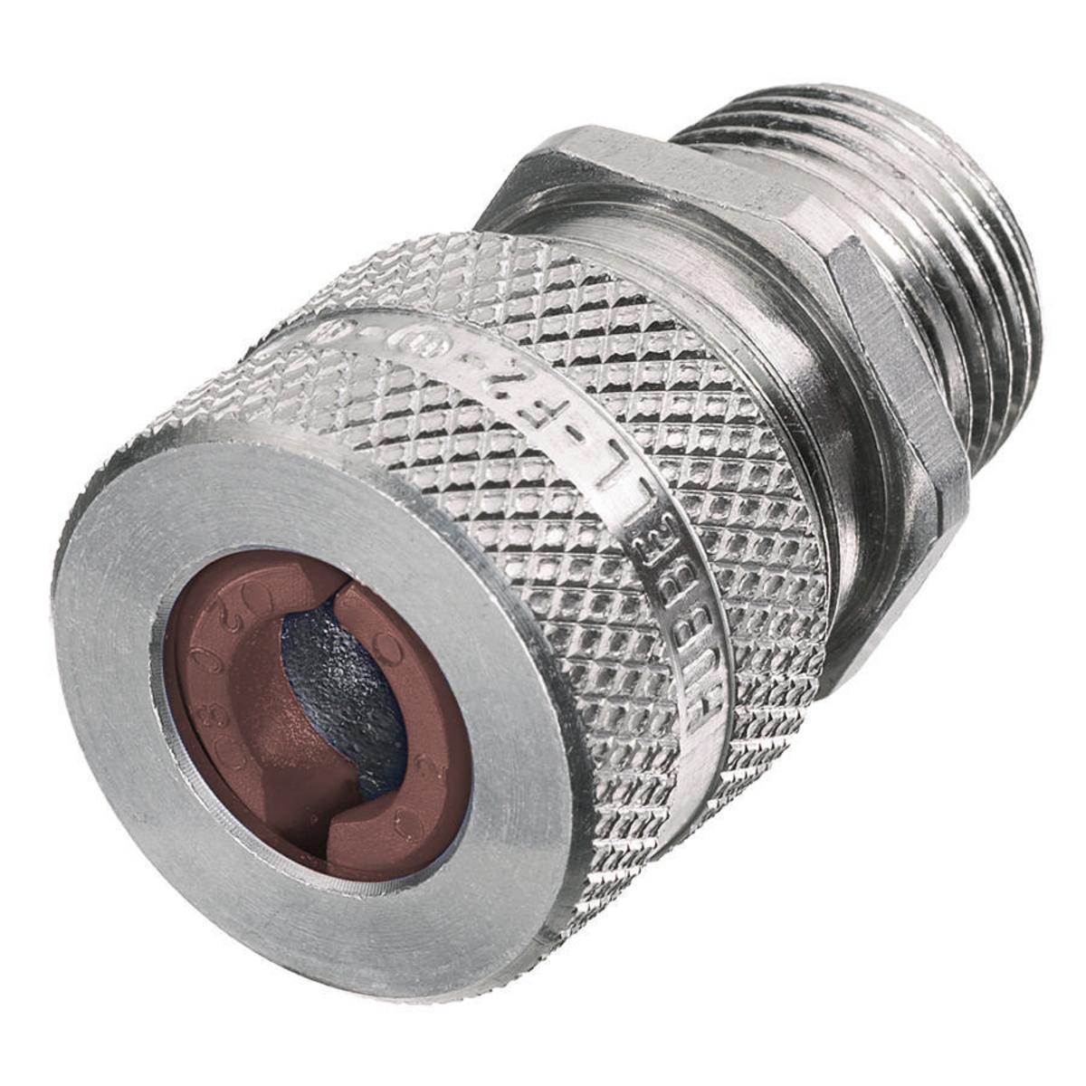 Hubbell SHC1040 Kellems Wire Management, Cord Connectors, Straight Male, .50-.63", 1", Aluminum  ; Aluminum cord connector provides durable performance ; Standard Product, Standard Product