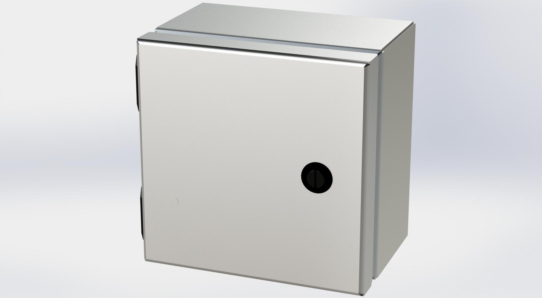 Saginaw Control SCE-606ELJSS6 S.S. ELJ Enclosure, Height:6.00", Width:6.00", Depth:4.00", #4 brushed finish on all exterior surfaces. Optional sub-panels are powder coated white.