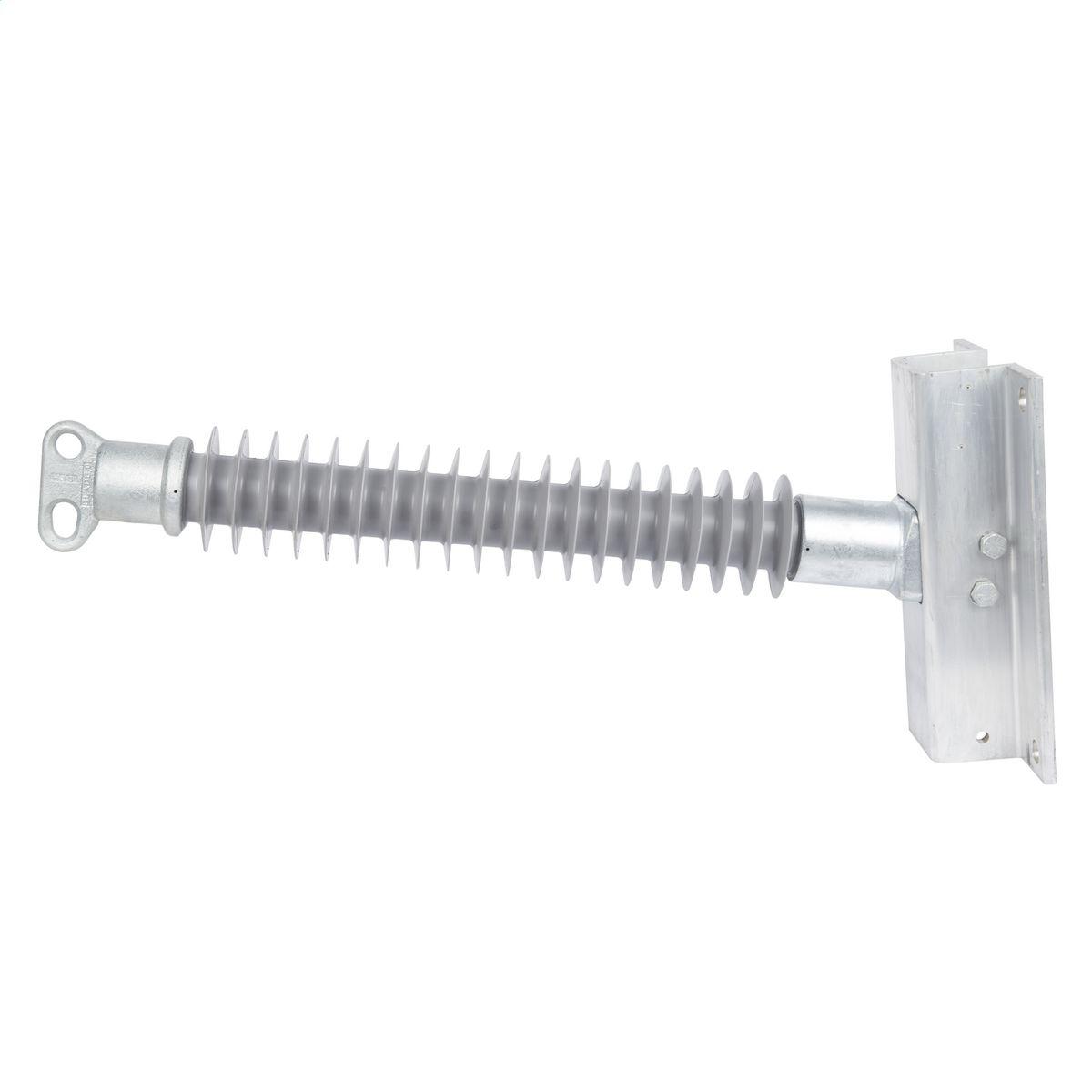 Hubbell P350142S0030 3.5" Line Post, 2 hole blade,Aluminum  flat base 9x13 - 7/8" bolts  ; Made from hydrophobic silicone polymer ; 