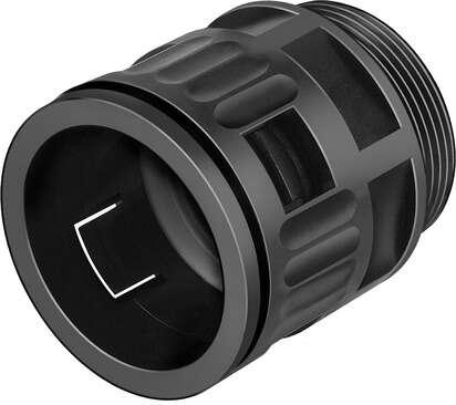 Festo 177573 protective conduit fitting MKRV-29-PG-29 straight, with fixed conduit-thread connection, for flexible conduit Type MKR-... Assembly position: Any, Corrosion resistance classification CRC: 2 - Moderate corrosion stress, Materials note: Free of copper and P