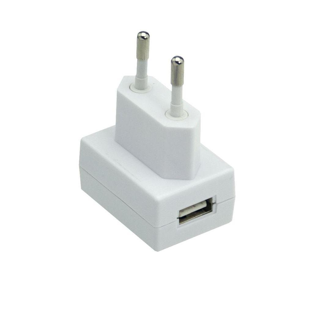 MEAN WELL GS05E-USB AC-DC Wall mount adaptor; Output 5Vdc at 1A; USB Output connector