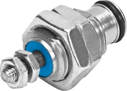 Festo 15038 cartridge cylinder EGZ-10-15 With double-ended male thread on cylinder housing . Stroke: 15 mm, Piston diameter: 10 mm, Cushioning: No cushioning, Assembly position: Any, Mode of operation: (* single-acting, * pushing action)