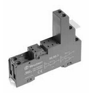 Finder 95.95.30 Plug-in socket - Finder - Rated current 10A - Box-clamp connections - DIN rail / Panel mounting - Black color - IP20