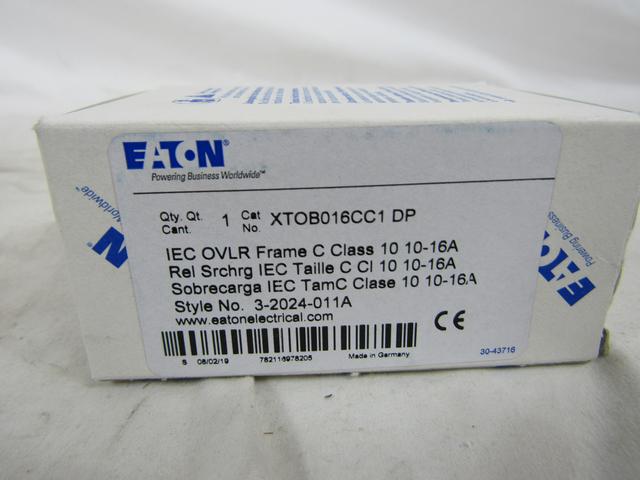 XTOB016CC1DP Part Image. Manufactured by Eaton.