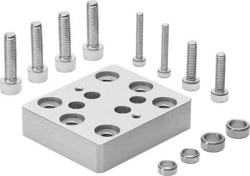 Festo 192705 adapter kit HAPG-36-S1 For attachment of grippers Types HGW-16-A, HGR-16-A, HGP-10-A to linear module Type HMPL-16/20 Assembly position: Any, Corrosion resistance classification CRC: 2 - Moderate corrosion stress, Materials note: Free of copper and PTFE