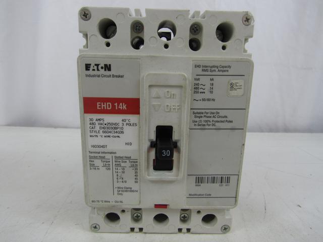 EHD3030 Part Image. Manufactured by Eaton.
