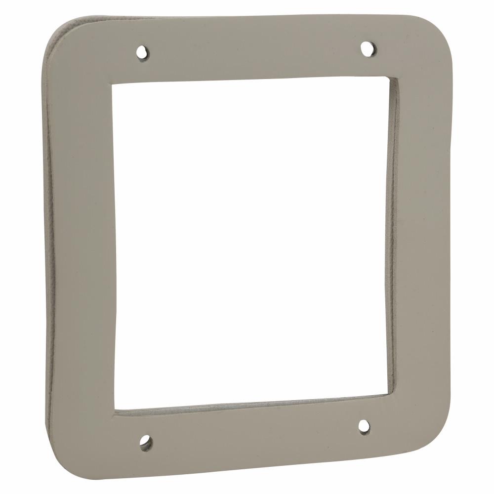 Eaton Corp TP852 Eaton Crouse-Hinds series Square Cover, 4-11/16", Natural, Steel, Air plenum, Flat ring double gasketed