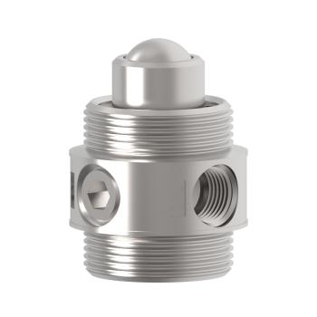Humphrey V125B21020 Mechanical Valves, Roller Ball Operated Valves, Number of Ports: 2 ports, Number of Positions: 2 positions, Valve Function: Normally closed, Piping Type: Inline, Direct piping, Approx Size (in) HxWxD: 1.52 x 1.18 DIA, Media: Vacuum