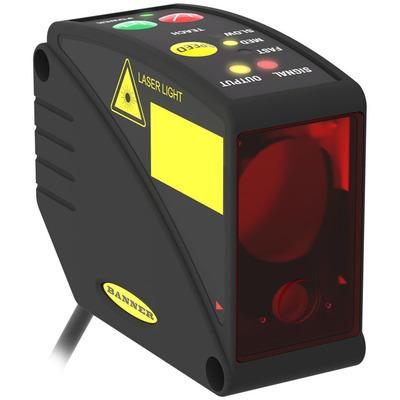 Banner LT3NI W-30 Class 2 Laser photo-electric distance sensor/transmitter with diffuse time-of-flight system - Banner Engineering (L-GAGE series - LT3) - Part #65512 - Sensing range 30cm...5m - Visible red light (658nm) - 1 x digital output (NPN transistor) - 1 x analog o