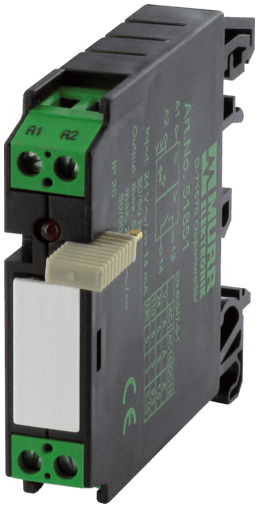 Murr Elektronik 51851 RMM 11/24VDC WITH GROUND BRIDGE OUTPUT RELAY, IN: 24 VAC/DC - OUT: 250 VAC/DC / 5 A