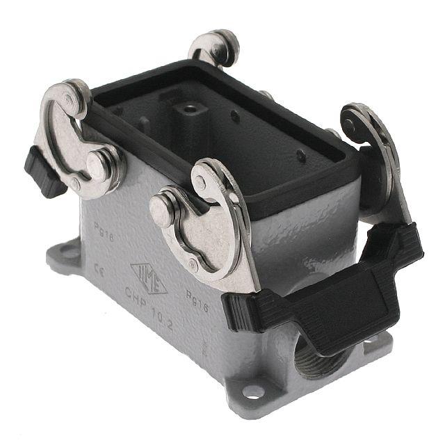 Mencom CHP-10.2 Standard, Rectangular Base, Double Latch, Surface mount, size 57.27, 2 Side PG16 cable entries