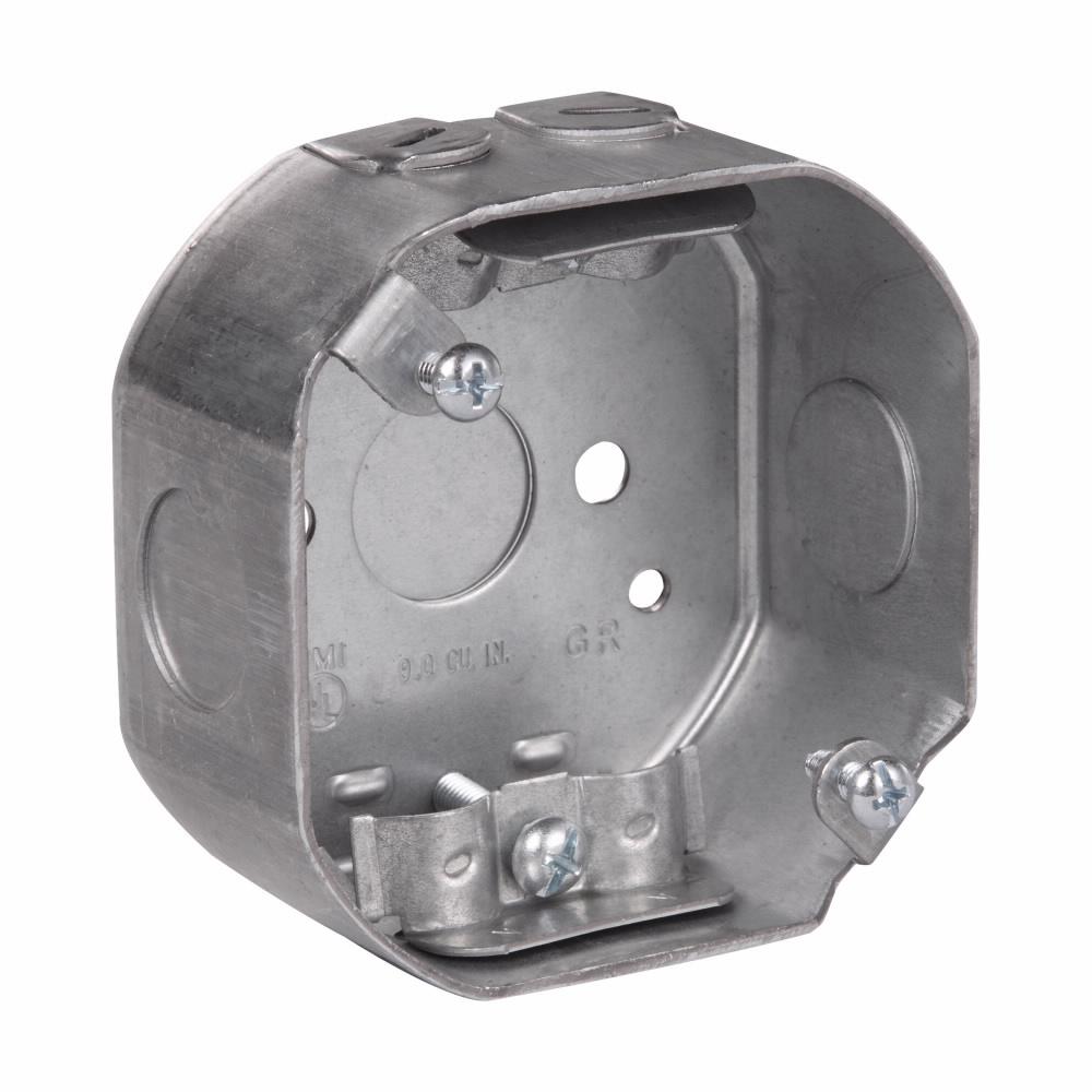 Eaton Corp TP260 Eaton Crouse-Hinds series Octagon Outlet Box, (1) 1/2", 3-1/4", NM clamps, 11.5 cubic inch capacity