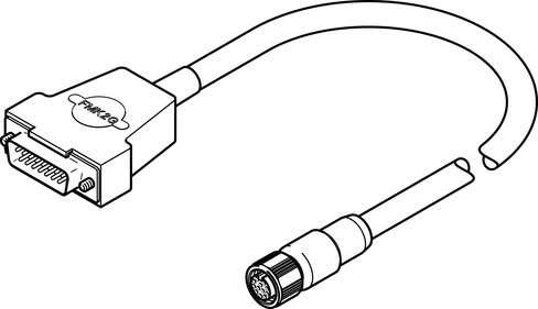 Festo 571915 encoder cable NEBM-M12G12-RS-15-N-S1G15 Conforms to standard: (* DIN 47100, * EN 61984), Cable identification: Without inscription label holder, Electrical connection 1, function: Field device side, Electrical connection 1, design: Round, Electrical conne