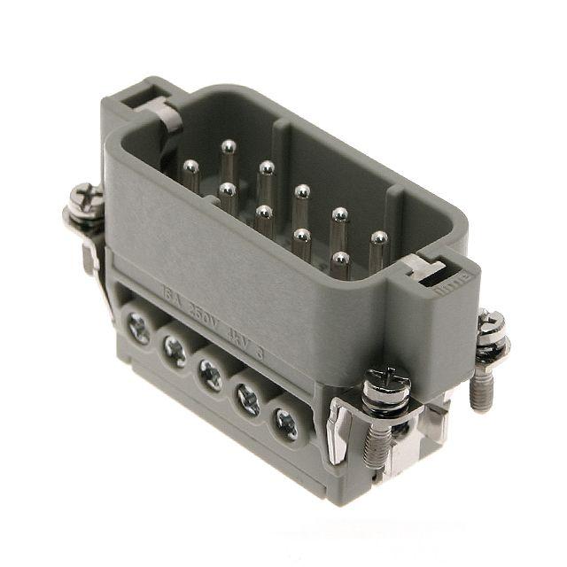 Mencom CDAM-10 Standard, CDA series, Male Rectangular Insert, size 49.16, 10 pin, 16 amp, Screw