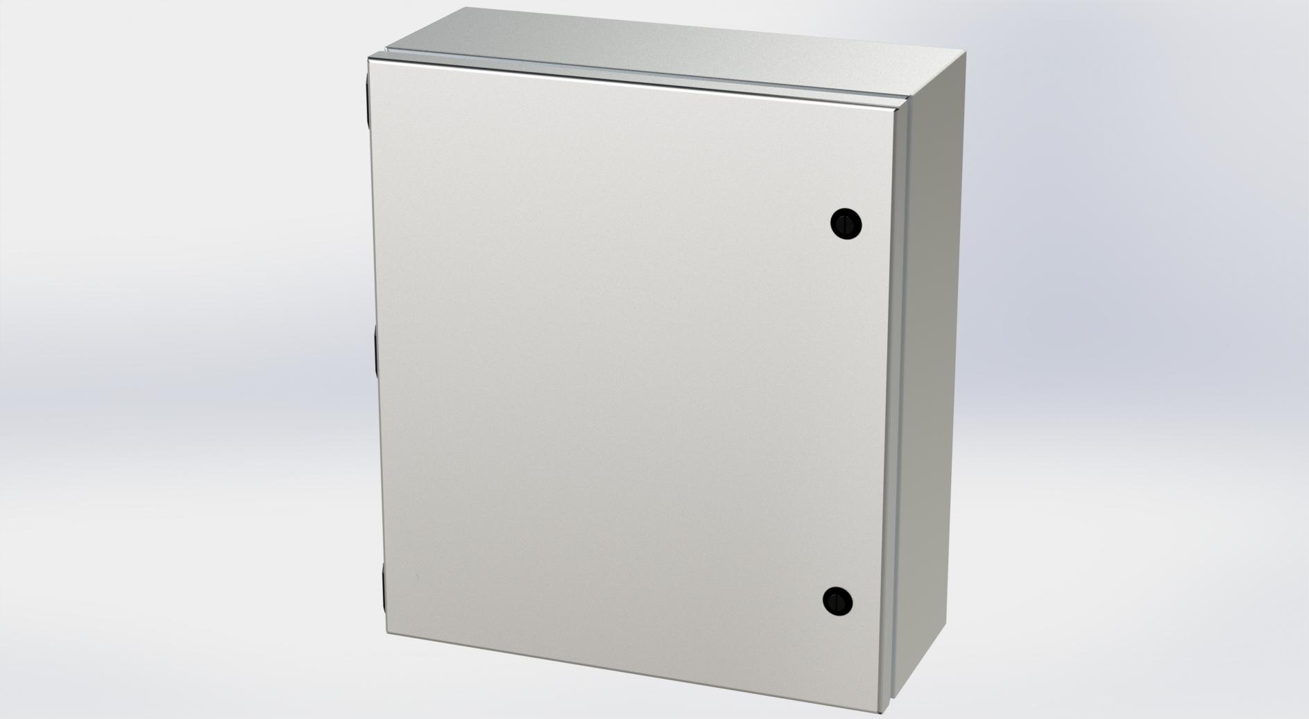 Saginaw Control SCE-1614ELJSS6 S.S. ELJ Enclosure, Height:16.00", Width:14.00", Depth:6.00", #4 brushed finish on all exterior surfaces. Optional sub-panels are powder coated white.