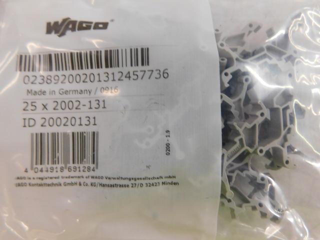 2002-131 Part Image. Manufactured by WAGO.