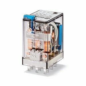 Finder 55.33.9.024.0010 General purpose plug-in electromechanical relay - Finder (55 Series) - Control coil voltage 24Vdc - 3 poles (3P) - 3C/O / 3PDT (3 Pole Double Throw) contact - Rated current 10A (250Vac; AC-1) / 10A (30Vdc; DC-1) - Rated switching power 500VA (230Vac; AC-1