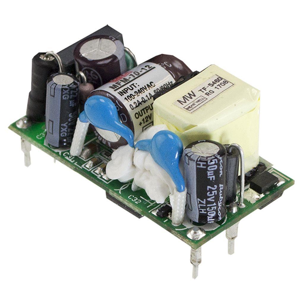 MEAN WELL MFM-10-24 AC-DC Single output Medical Open frame power supply; Output 24Vdc at 0.42A; PCB mount; 2xMOPP
