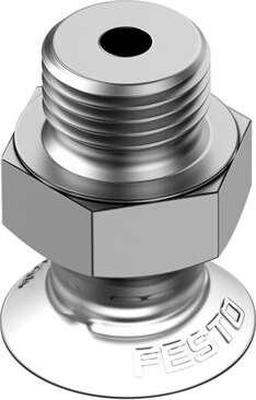 Festo 1396087 suction cup VAS-15-1/8-PUR-B Sealing ring is not included in the scope of delivery. Suction cup height compensator: 1,2 mm, Nominal size: 3 mm, suction cup diameter: 15 mm, suction cup volume: 0,228 cm3, Effective suction diameter: 12,4 mm