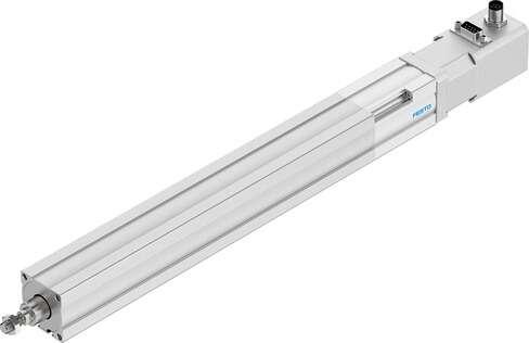 Festo 1470775 electric cylinder EPCO-25-200-10P-ST-E Mechanical linear drive with piston rod and fixed stepper motor. Size: 25, Stroke: 200 mm, Stroke reserve: 0 mm, Piston rod thread: M8, Reversing backlash: 0,1 mm