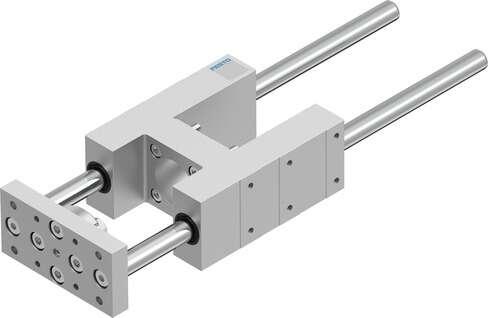 Festo 2782976 guide unit EAGF-V2-KF-40-200 For electric cylinder ESBF. Size: 40, Stroke: 200 mm, Reversing backlash: 0 µm, Assembly position: Any, Guide: Recirculating ball bearing guide