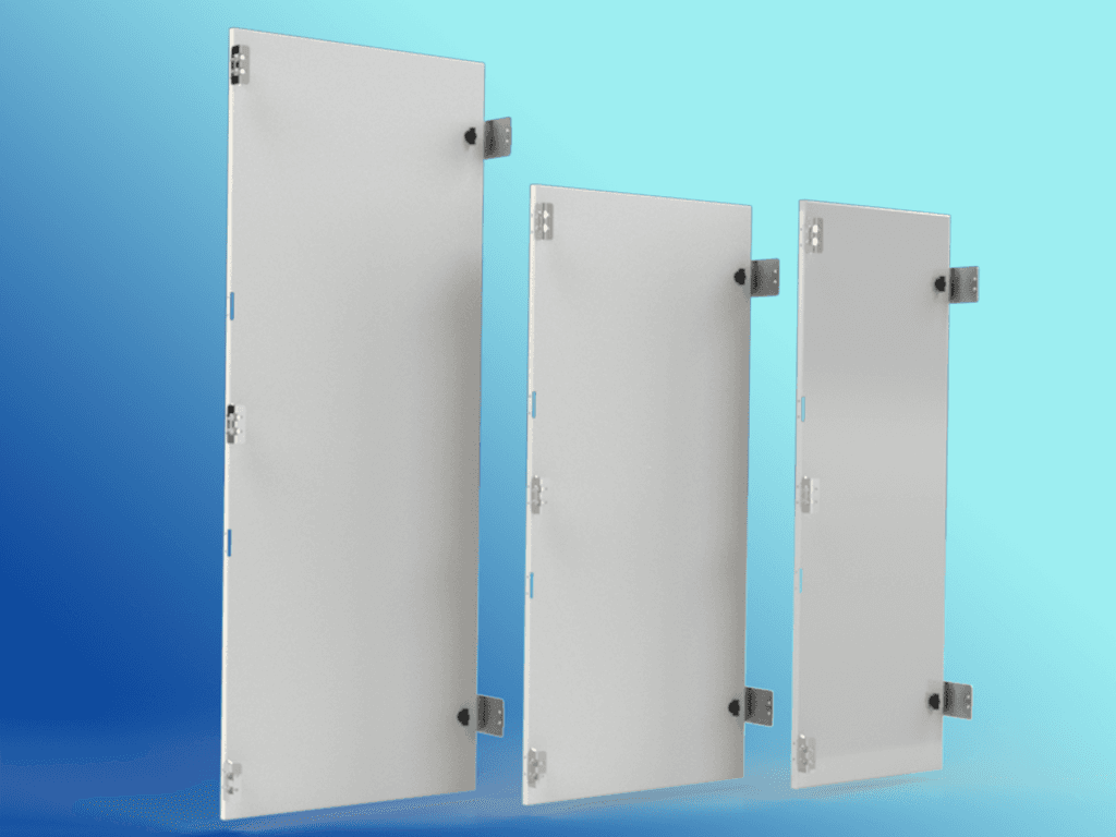 Saginaw Control SCE-DF48EL48 Panel, Dead Front (Enviroline Floor Mount), Height:44.00", Width:19.88", Depth:0.88", Powder Coated white inside and out.