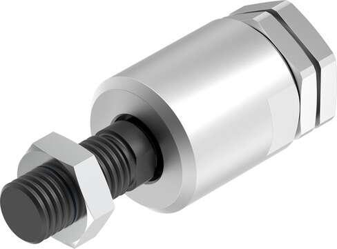 Festo 10485 self-aligning rod coupler FK-M27X2 Compensates for angular and radial misalignment, for fitting on piston rod side. Size: M27x2, Corrosion resistance classification CRC: 2 - Moderate corrosion stress, Ambient temperature: -40 - 150 °C, Product weight: 210