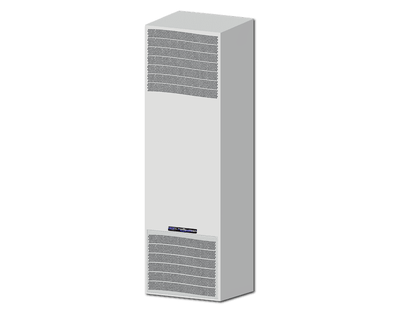 Saginaw Control SCE-AC10200B460V3 Conditioner, Air - 10200 BTU/Hr. 460 Volt, Height:61.02", Width:18.00", Depth:13.98", Powder coated steel Cover RAL 7035 River Texture over Aluzinc coated steel