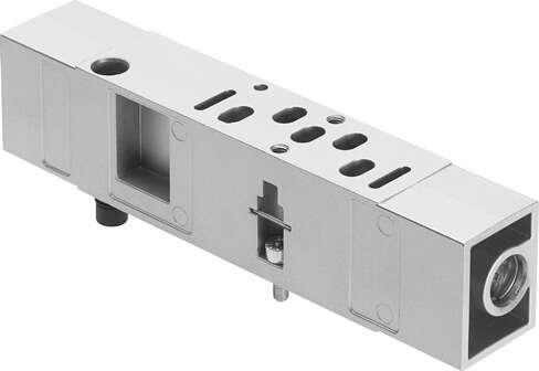 Festo 540175 flow control plate VABF-S4-1-F1B1-C For valve terminals VTSA and VTSA-F, standard port pattern to 15407-2, for mounting between manifold sub-base and valve, for restricting exhaust air ports 3 and 5 on the valve. Width: 26 mm, Based on the standard: ISO 1