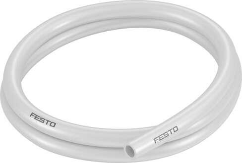 Festo 568008 plastic tubing PUN-H-5/8-WS-150-CB Approved for use in food processing (hydrolysis resistant) Outer diameter, inches: 5/8, Bending radius relevant for flow rate: 0,288 Fuß, Min. bending radius: 0,125 Fuß, Tubing characteristics: Suitable for energy chains